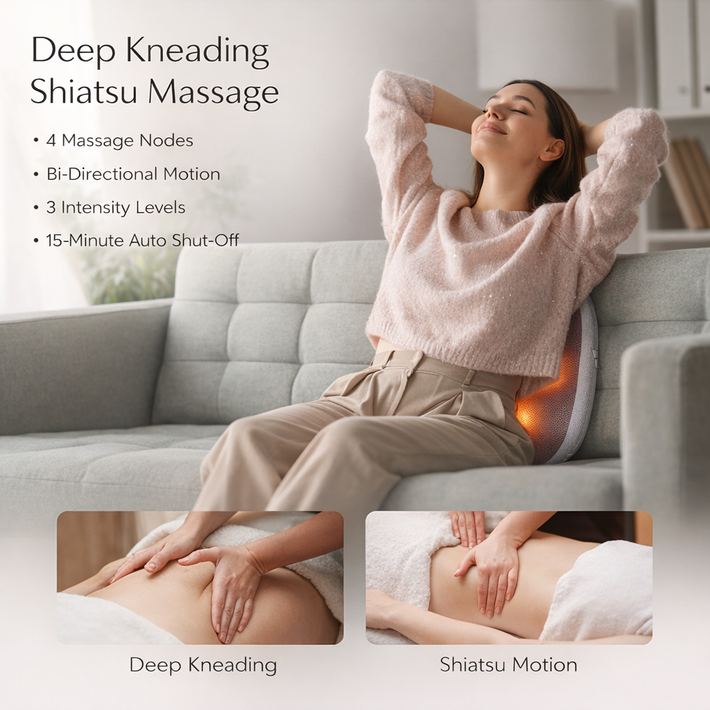Kestrelly Cordless Back & Waist Massager with Heat