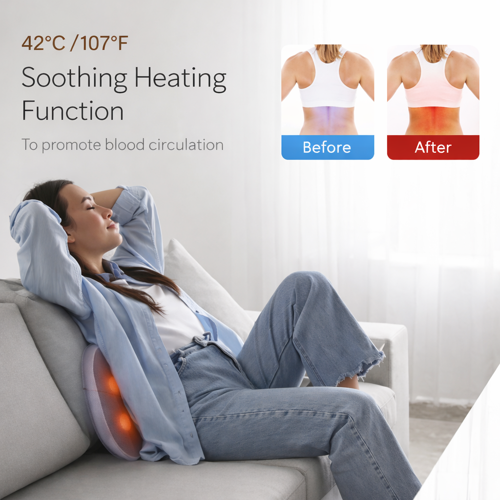 Kestrelly Cordless Back & Waist Massager with Heat