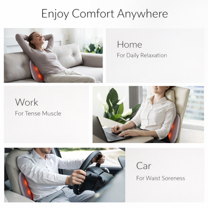 Kestrelly Cordless Back & Waist Massager with Heat